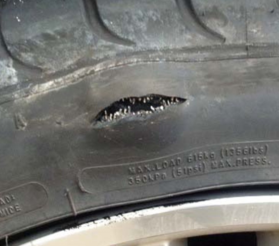 Боковой порез шины: можно ли ездить после ремонта